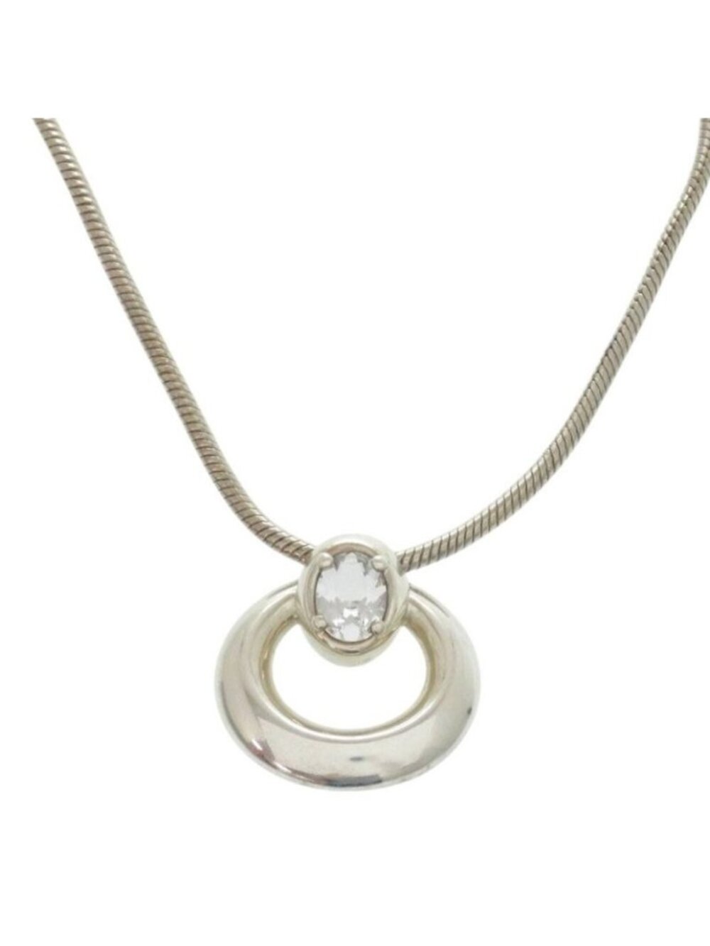 Hermes Vintage 925 Silver Necklace 0268